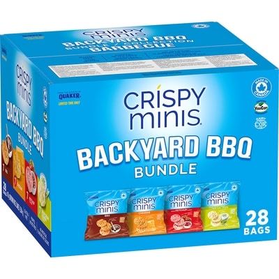 Quaker Crispy Minis Backyard BBQ Bundle Brown Rice Cakes 504 g, $3.97/100g