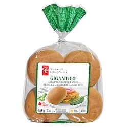 Pains à burger aux jalapeño