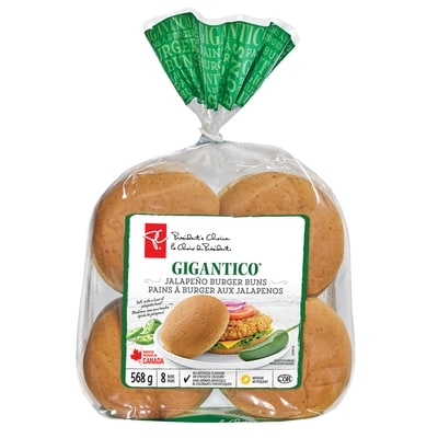 le Choix du Président Pains à burger aux jalapeño 568 g, 0,79 $/100g