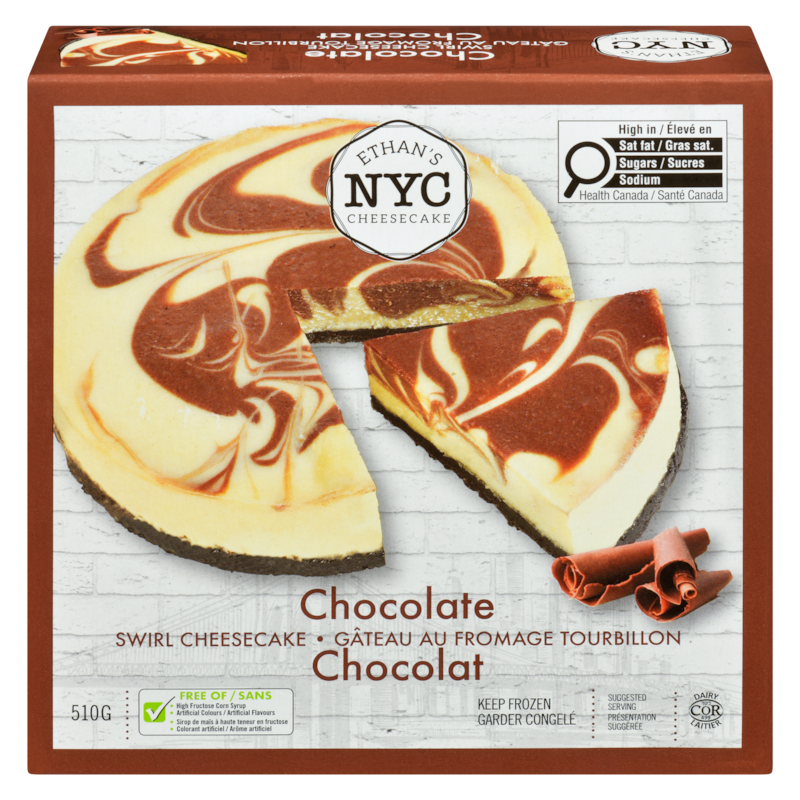 Ethan's NYC Swirl Cheesecake, Chocolate