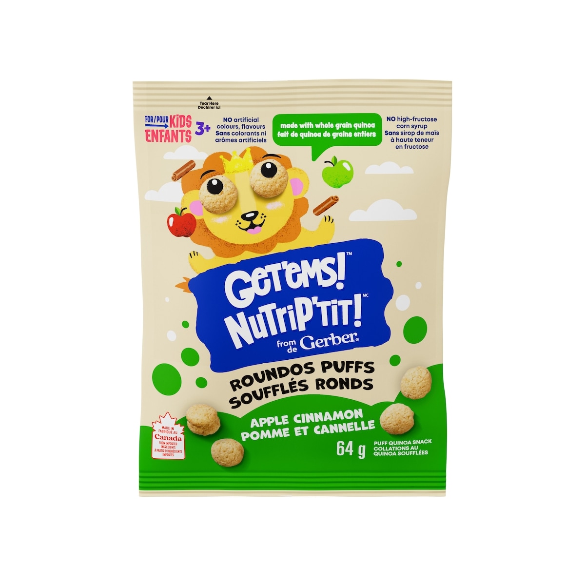Gerber Roundos Puffs Apple Cinnamon