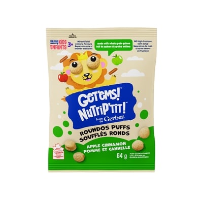 Gerber Roundos Puffs, Apple Cinnamon 64 g, $9.36/100g