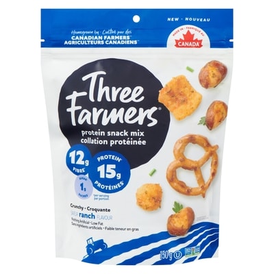 Three Farmers Protein Snack Mix Ranch 150 g, $5.33/100g