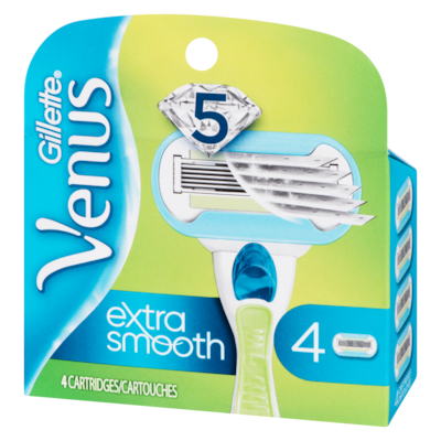 Lames de rasoir gillette extra doux pour femmes, 4 cartouches