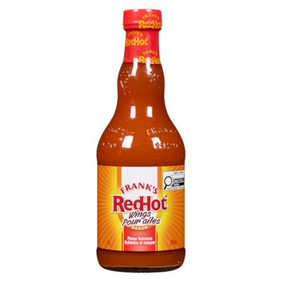 Frank’s RedHot Sauce pour ailes habanero et mangue 354 ml, 1,55 $/100ml
