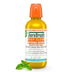 TheraBreath Solution de rinçage orale antiseptique Nettoyage Intense Menthe Rafraîchissante 473 ml, 2,54 $/100ml