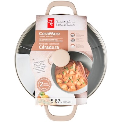 le Choix du Président Faitout en fonte d’aluminium antiadhésif en céramique Céradura – 6 pte 1 ea, 44,00 $/1ch