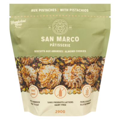 Bombolini Boss Almond Cookies With Pistachios 290 g, $3.44/100g