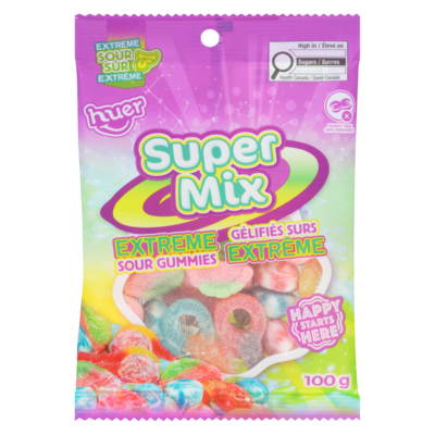 Huer Gélifiés surs extrême 100 g, 2,00 $/100g