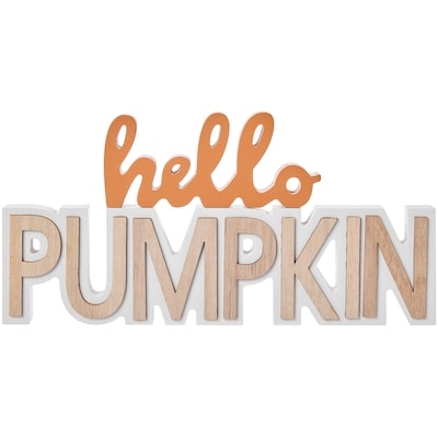 null Décoration en bois Hello Pumpkin 1 ea, 12,00 $/1ch