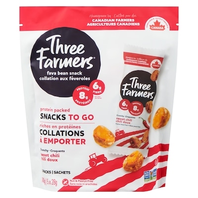 Three Farmers Multipack Cornichon a l'aneth Feveroles 5x140.0 g, 5,00 $/100g