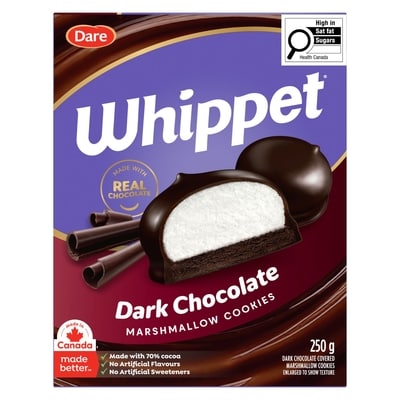 Dare Whippet Dark Chocolate Cookies 250 g, $2.20/100g