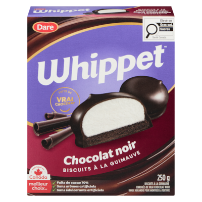 Dare Whippet Biscuits à la guimauves, chocolat noir 250 g, 1,20 $/100g