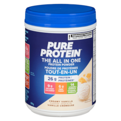 Pure Protein Poudre de protéines tout-en-un saveur de vanille crémeuse 0.574 kg, 6,97 $/100g