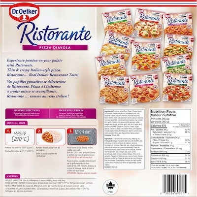 Ristorante Pizza à croûte mince diavola