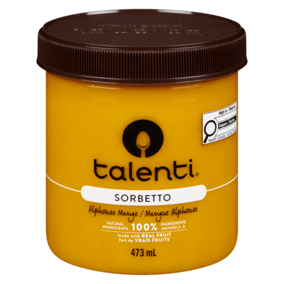 Talenti Sorbetto, Alphonso Mango 473 ml, $1.58/100ml