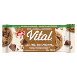 Leclerc Biscuits au son d'avoine morceaux de chocolat noir 70% 280 g, 1,07 $/100g
