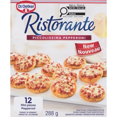 Dr. Oetker Mini-pizzas pepperoni Piccolissima, paquet de 12 288 g, 2,08 $/100g