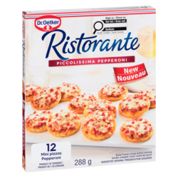 Dr. Oetker Mini-pizzas pepperoni Piccolissima, paquet de 12 288 g, 2,26 $/100g