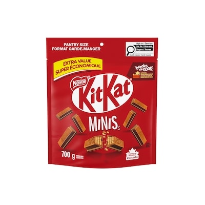 Nestlé KitKat Wafer Bars Pantry Size 700 g, $2.57/100g