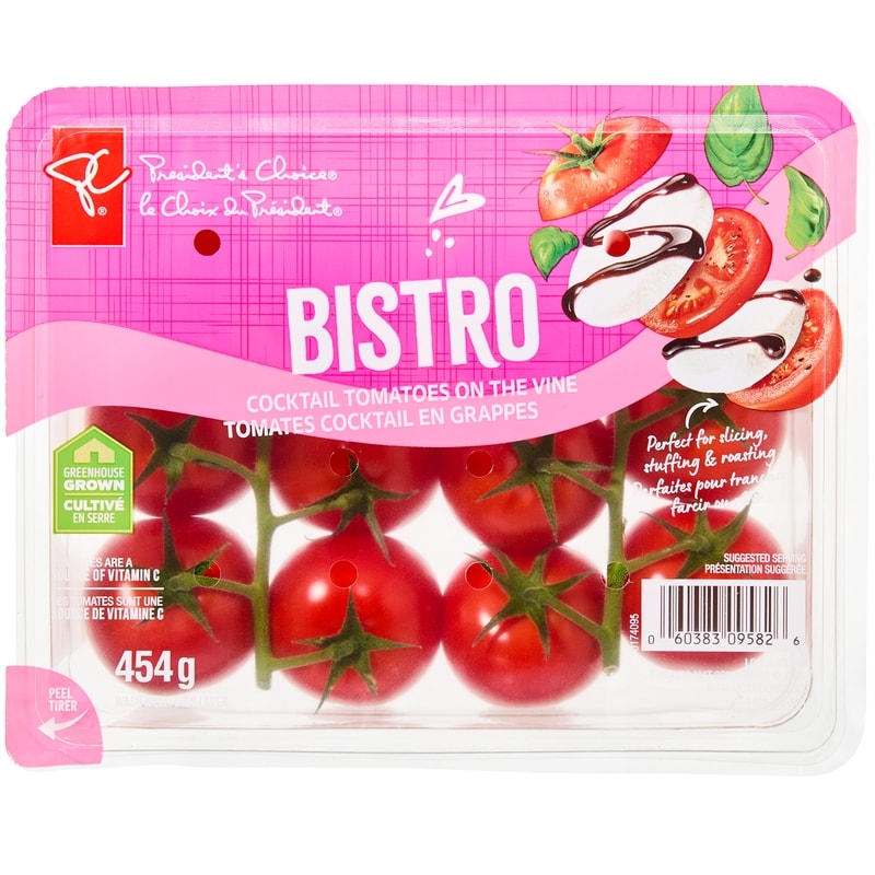 President's Choice Bistro Cocktail Tomatoes on the Vine - 454 g