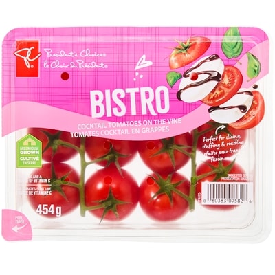 le Choix du Président Tomates cocktail en grappes Bistro 454 g, 1,10 $/100g