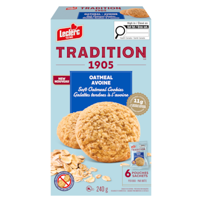 Leclerc Soft Oatmeal Cookies Oatmeal 240 g, $1.46/100g