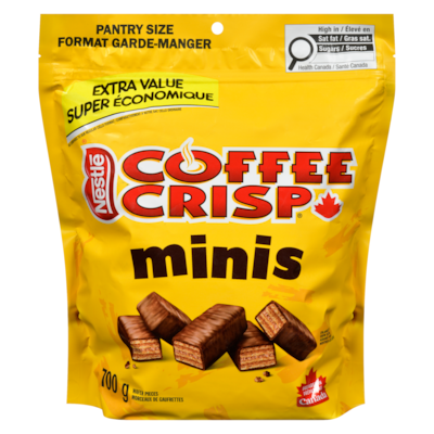 Nestlé Coffee Crisp Morceaux de gaufrettes format garde-manger 700 g, 2,57 $/100g