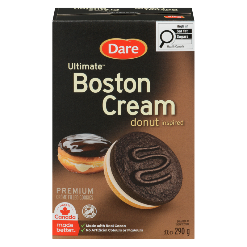 Premium Crème Filled Cookies Boston Cream Donut Inspired