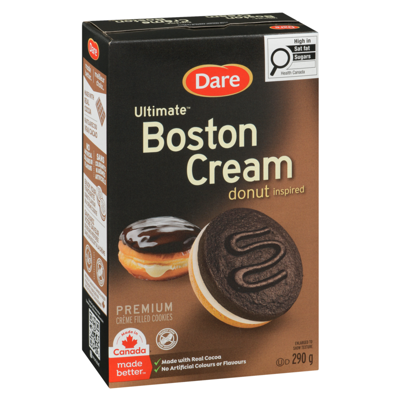 Premium Crème Filled Cookies Boston Cream Donut Inspired