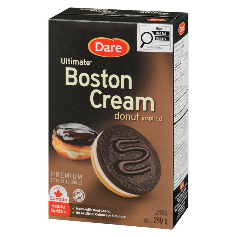 Premium Crème Filled Cookies Boston Cream Donut Inspired