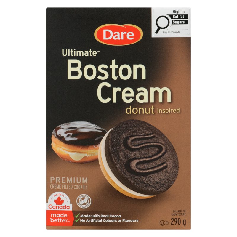 Premium Crème Filled Cookies Boston Cream Donut Inspired
