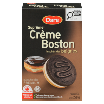 Dare Biscuits à la crème prémium crème boston inspirés des beignes 290 g, 2,03 $/100g