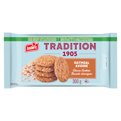 Leclerc Biscuits classiques avoine 300 g, 1,17 $/100g