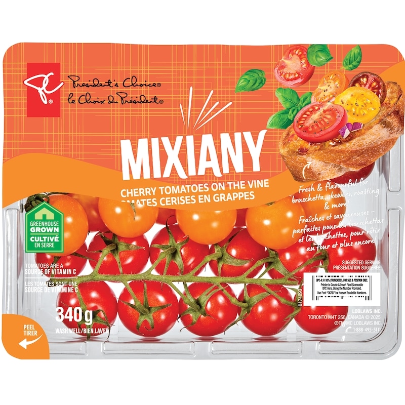 cherryページ President's Choice Cherry Tomatoes Mixiany - 340 g | Atlantic