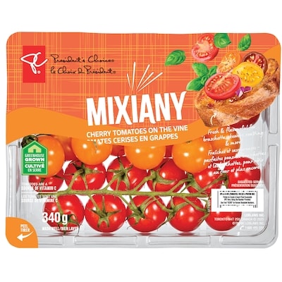 le Choix du Président Tomates cerises Mixiany  340 g, 2,06 $/100g