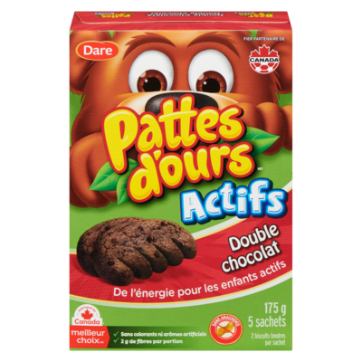 Dare Biscuits tendres actifs double chocolat 175 g, 3,59 $/100g
