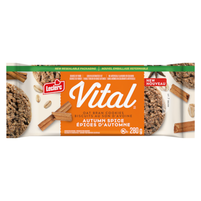Leclerc Oat Bran Cookies Autumn Spice 280 g, $2.50/100g