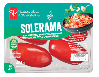 le Choix du Président Tomates roma Solerama, style San Marzano 454 g, 1,10 $/100g