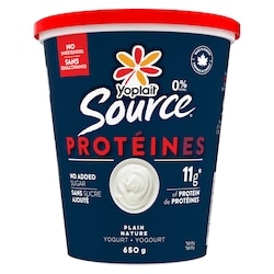 Yoplait Source Protein Plain 0% 650 g, $0.54/100g