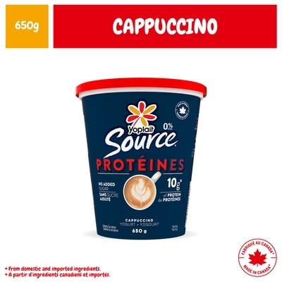 Yoplait Source Proteine Cappuccino 0% 650 g, 0,69 $/100g