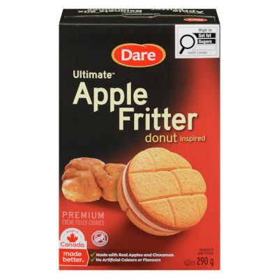 Dare Premium Crème Filled Cookies Apple Fritter Donut Inspired 290 g, $2.03/100g