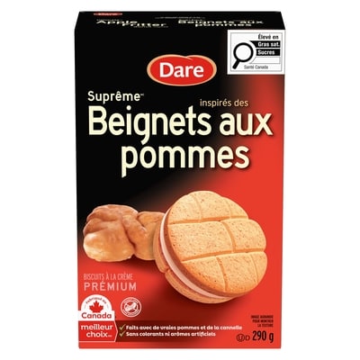 Dare Biscuits à la crème prémium inspirés des beignets aux pommes 290 g, 1,72 $/100g