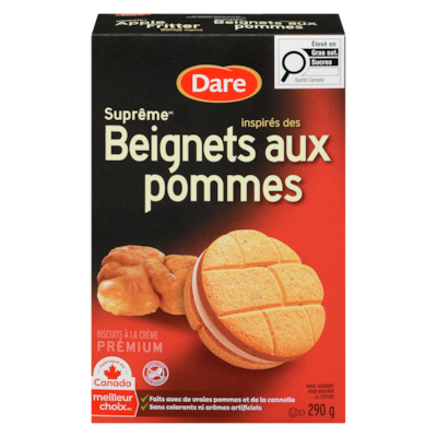 Dare Biscuits à la crème prémium inspirés des beignets aux pommes 290 g, 2,03 $/100g