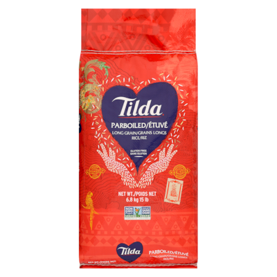 Tilda Rice Parboiled Long Grain 6.87 kg, $0.29/100g