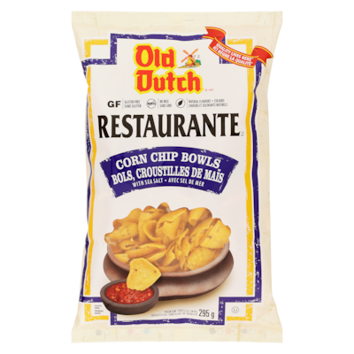 Old Dutch Premium Tortilla Chips Corn Chip Bowls With Sea Salt 295 g, $1.35/100g