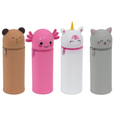 Merangue Trousse en Silicone Animaux (Axolotl, Chat, Capybara, Licorne) 1 ea, 4,50 $/1ch