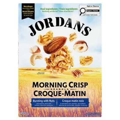 Jordan’s Céréales granola Croque-Matin Noix en abondance 400 g, 1,63 $/100g