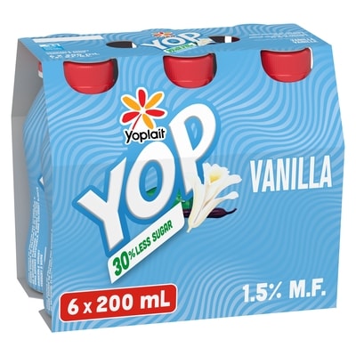 Yoplait Yop Yogourt à boire Vanille 6 pack 6x200.0 ml, 0,75 $/100ml