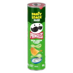Pringles Potato Chips Party Stack Sour Cream & Onion Flavour 188 g, $1.86/100g
